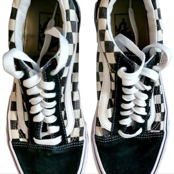 Unisex Old Skool Checkered Vans - Picture 7 of 12